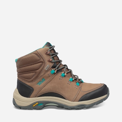 Teva Montara Mid eVent - Women's Teva Hiking Shoes - Chocolate | India (JMHD32098)